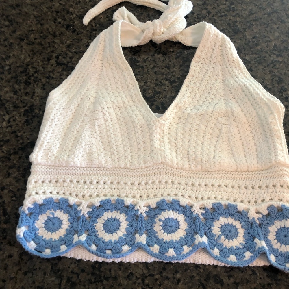 Crocheted Hollister crop top NWOT